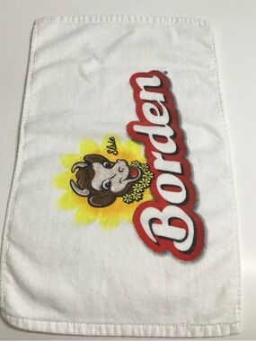 Borden Elsie the Cow Kitchen Hand Towel 100% Cotton Ice Cream Shop Dairy Vintage
